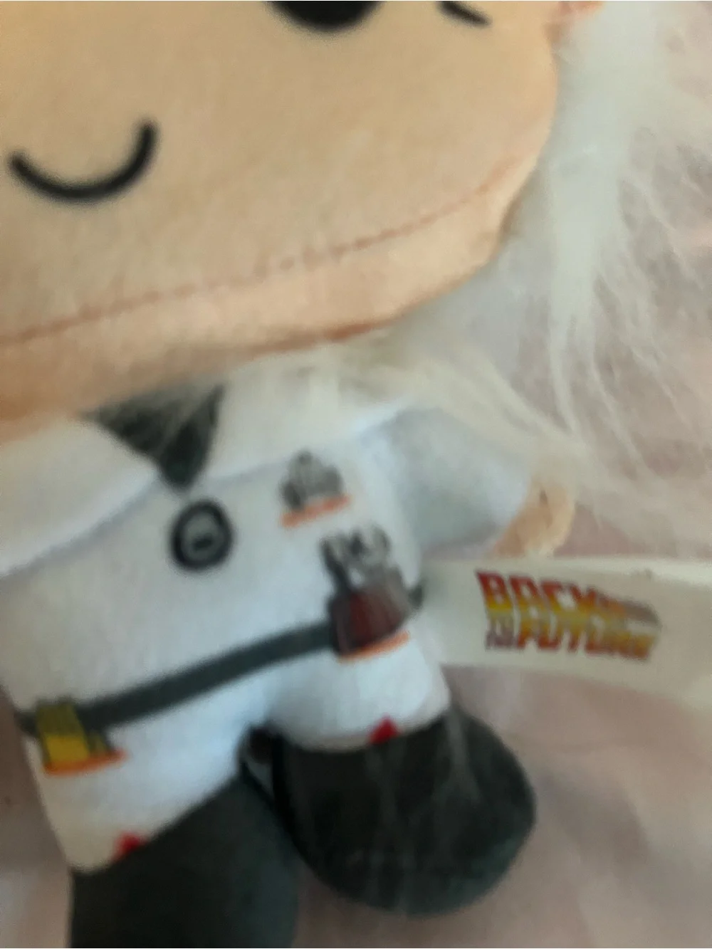 Back to the Future Doc Brown Plush - White Hair, White Lab Coat